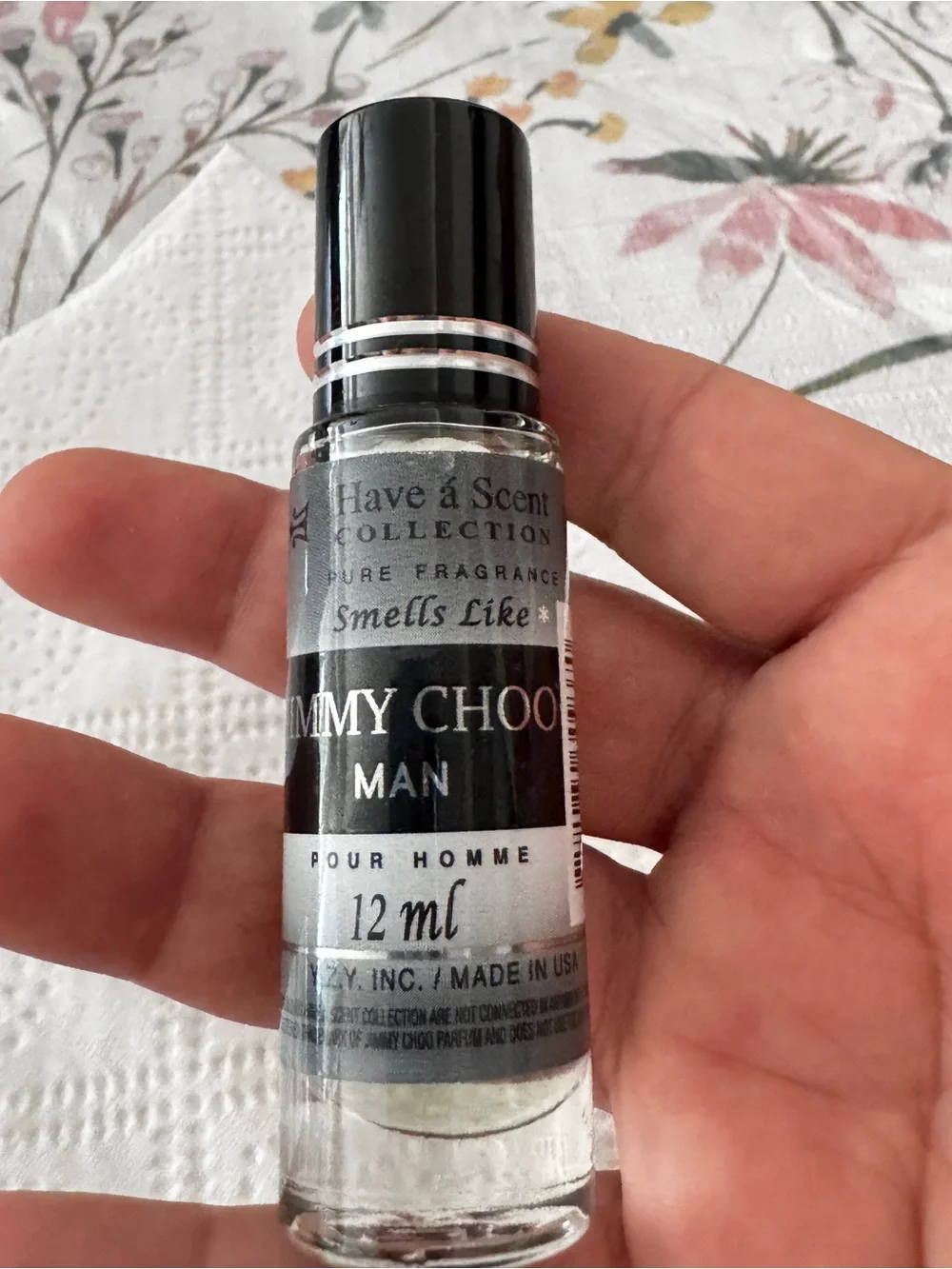 Jimmy Choo Man Roll-On Fragrance — Black and Silver